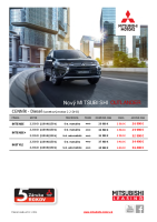 Mitsubishi Outlander - cennik diesel 2018 